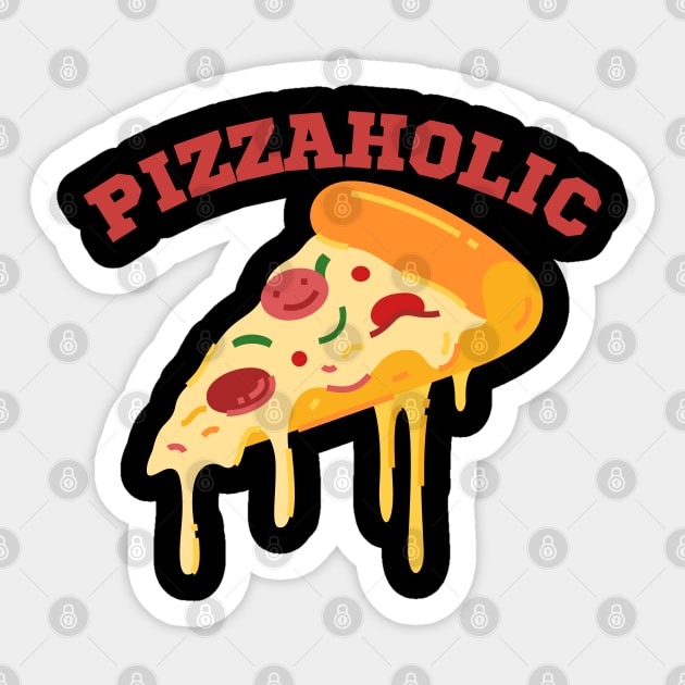 Pizzaholic Sticker by Litehouse Tees